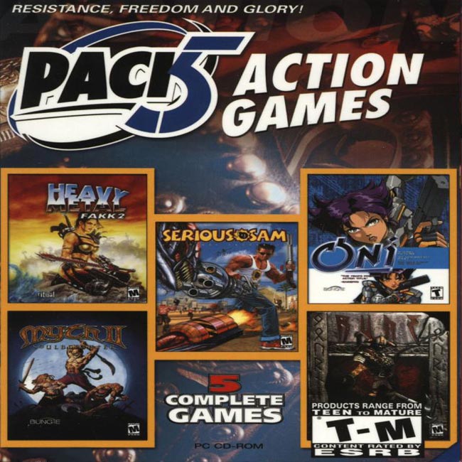 Pack 5 Action Games - pedn CD obal