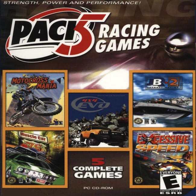Pack 5 Racing Games - pedn CD obal