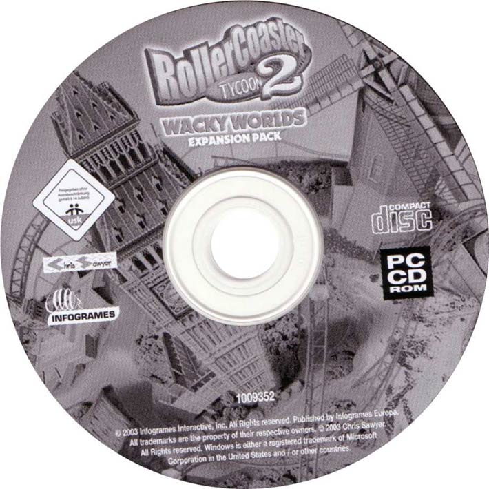 RollerCoaster Tycoon 2: Wacky Worlds - CD obal