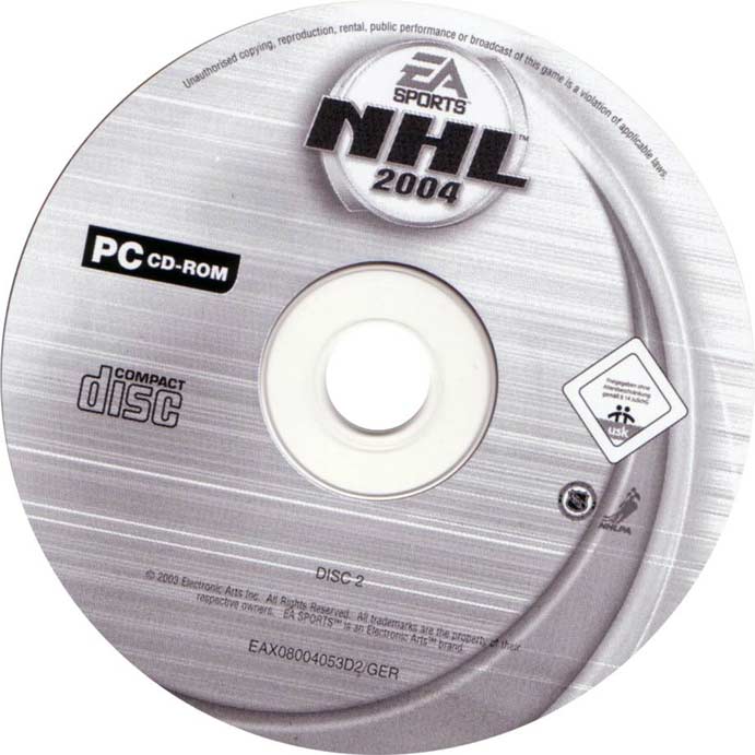 NHL 2004 - CD obal 2