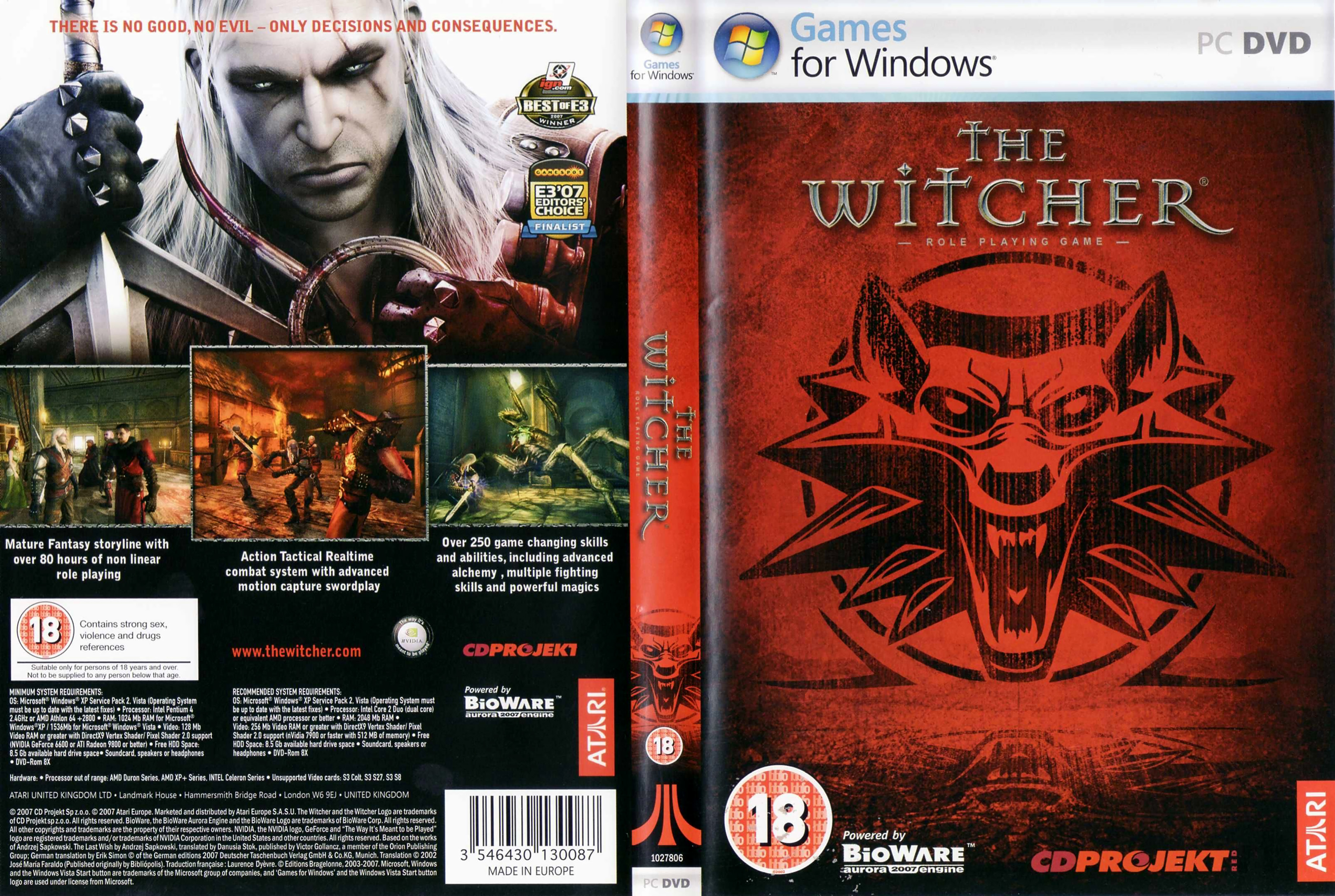 The Witcher - DVD obal 2