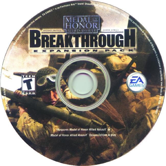 Medal of Honor: Allied Assault: BreakThrough - CD obal