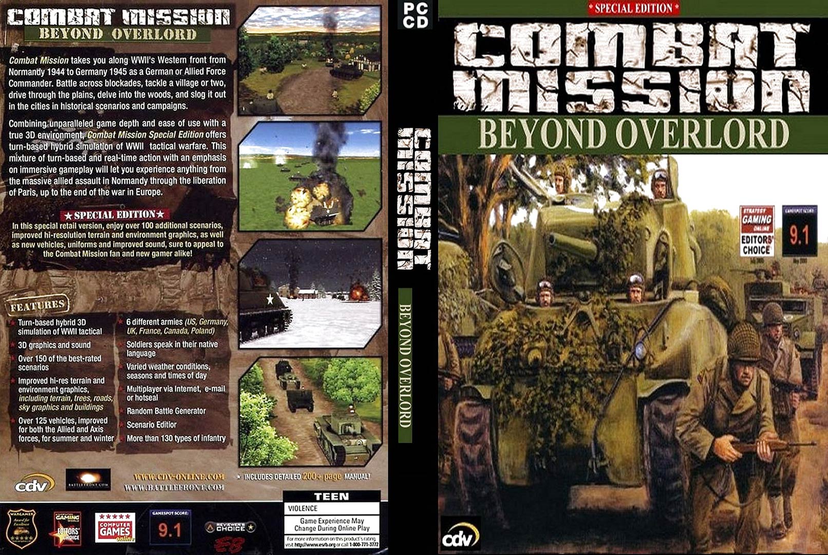 Combat Mission: Beyond Overlord - DVD obal