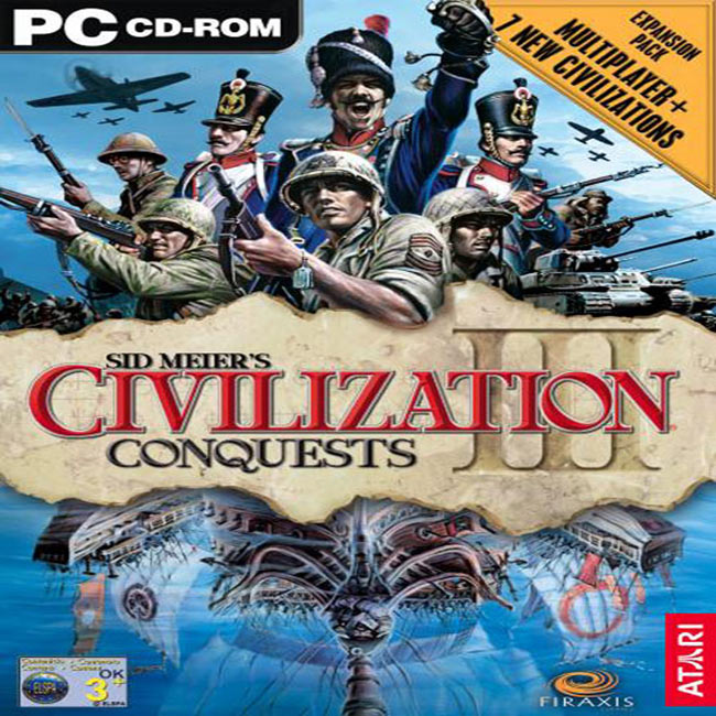 Civilization 3: Conquests - pedn CD obal