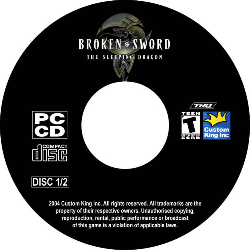 Broken Sword 3: The Sleeping Dragon - CD obal