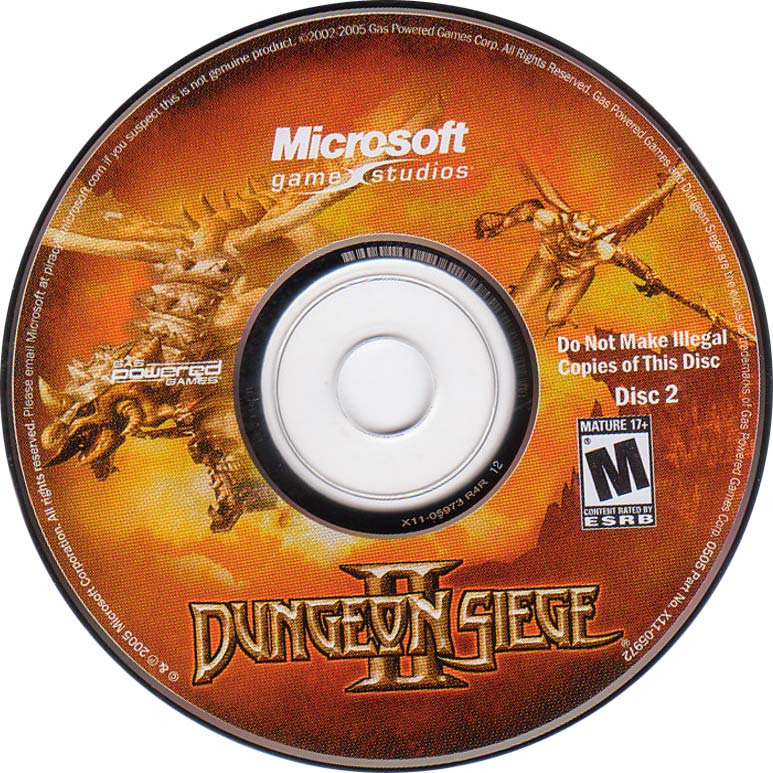 Dungeon Siege II - CD obal 2