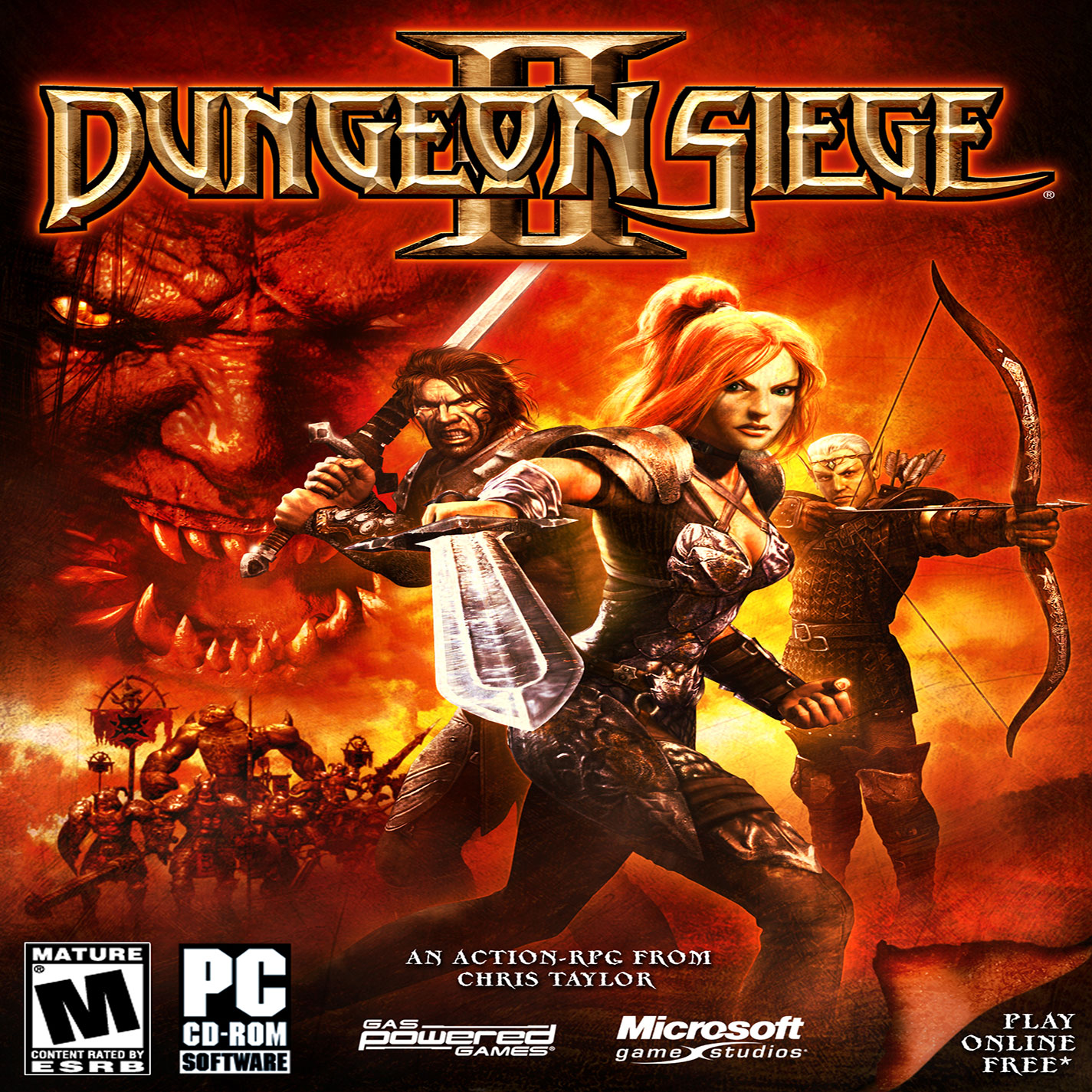 Dungeon Siege II - pedn CD obal