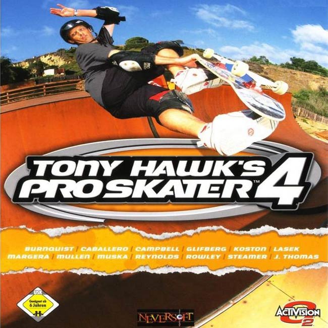 Tony Hawk's Pro Skater 4 - pedn CD obal