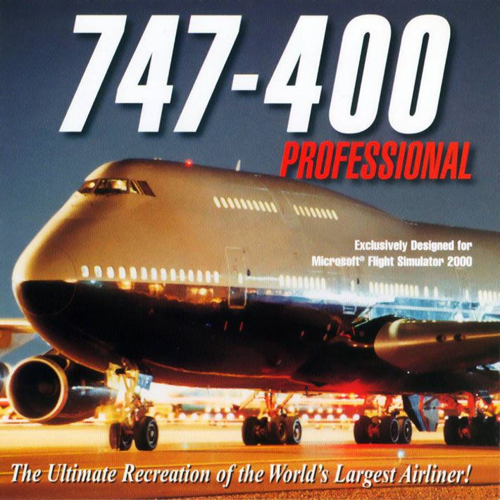 747-400 Professional - MS Flight Simulator 2000 Add-On - pedn CD obal