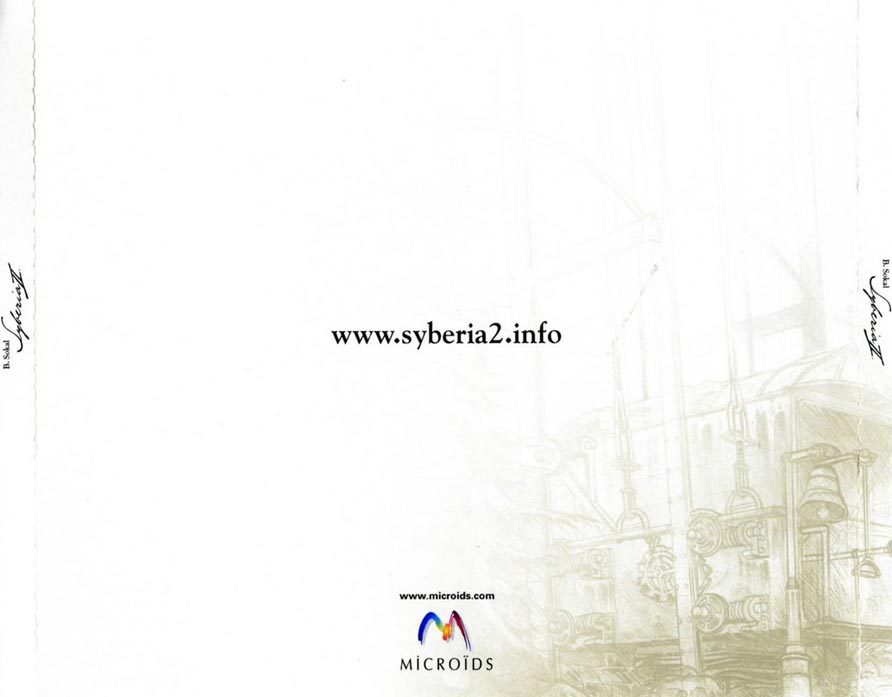 Syberia 2 - zadn CD obal