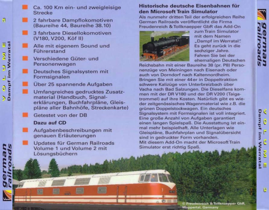 German Railroads 3 - zadn CD obal