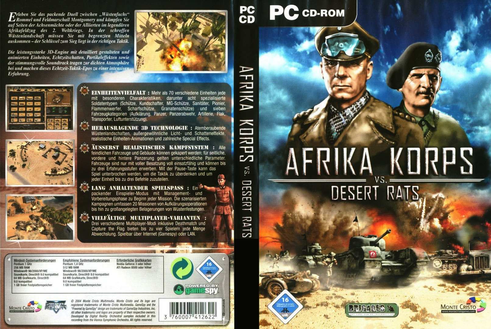 Desert Rats vs. Afrika Korps - DVD obal