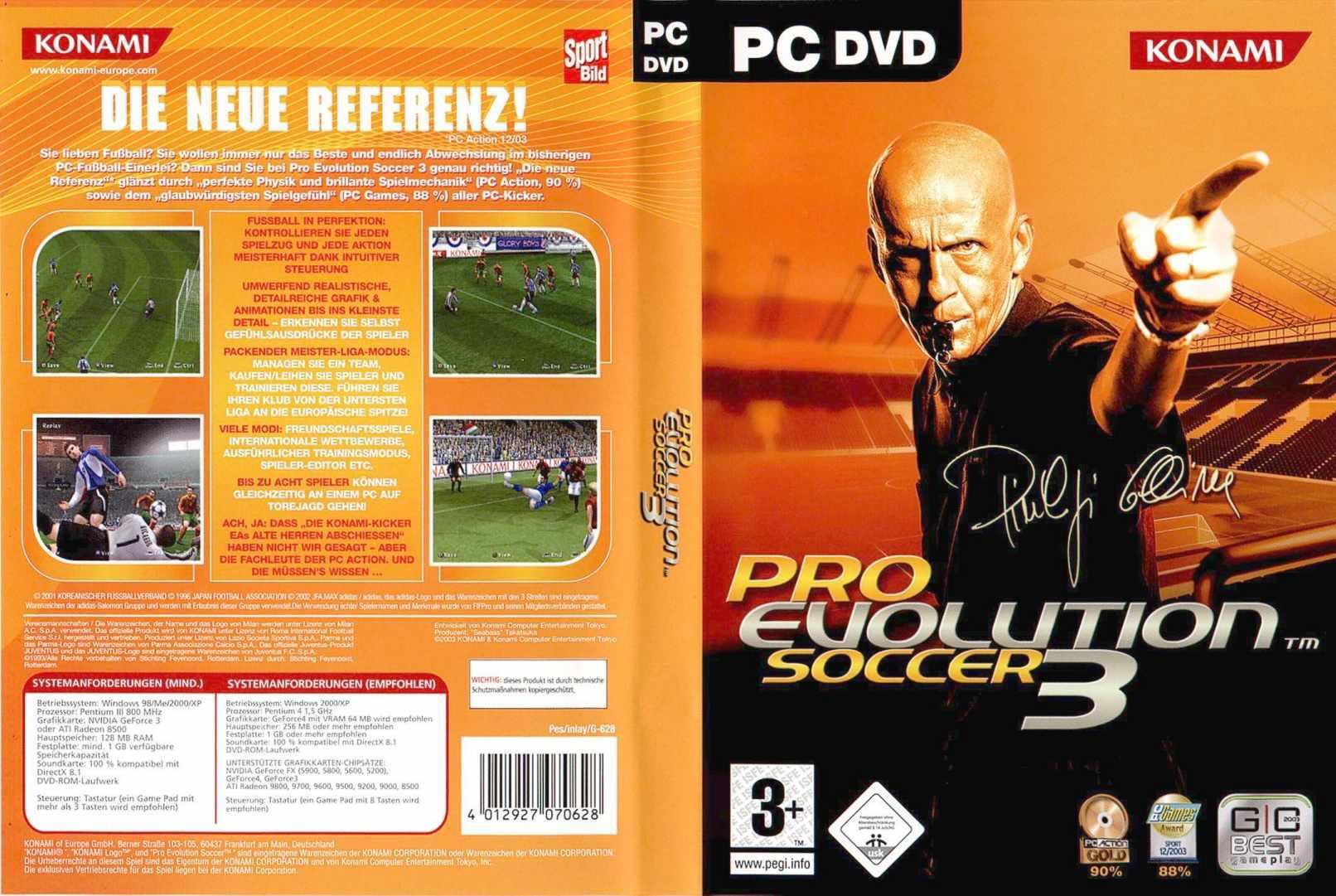 Pro Evolution Soccer 3 - DVD obal