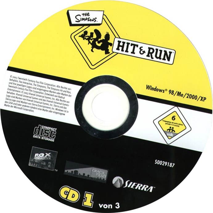 The Simpsons: Hit & Run - CD obal