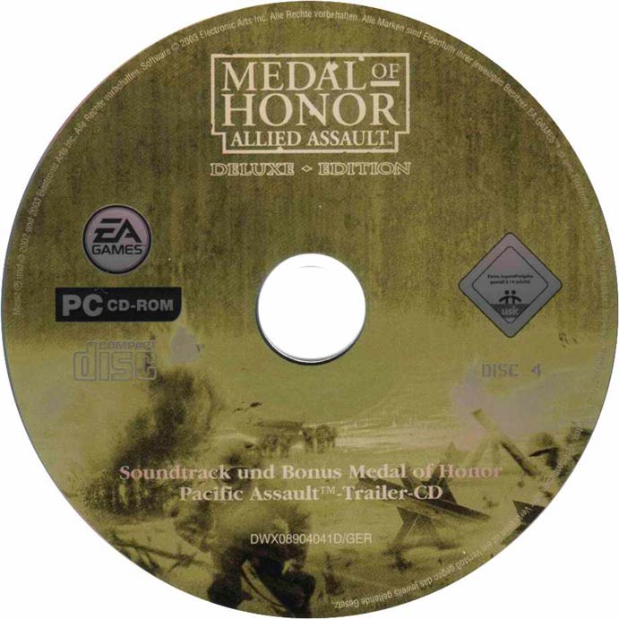 Medal of Honor: Allied Assault: Deluxe Edition - CD obal 4