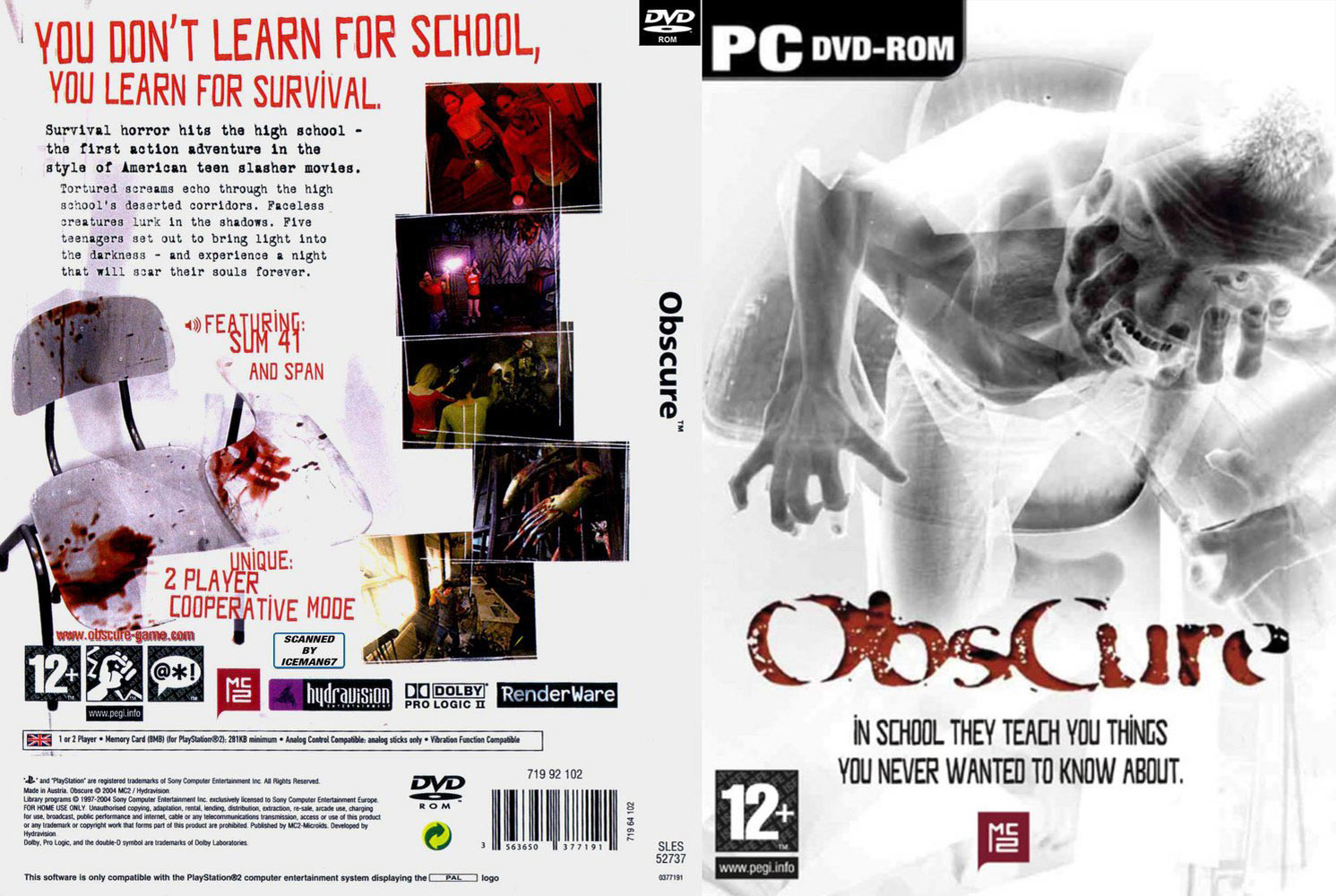 Obscure: Learn about Fear - DVD obal