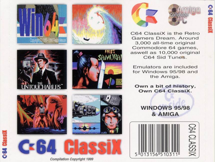 C-64 Classix - zadn CD obal