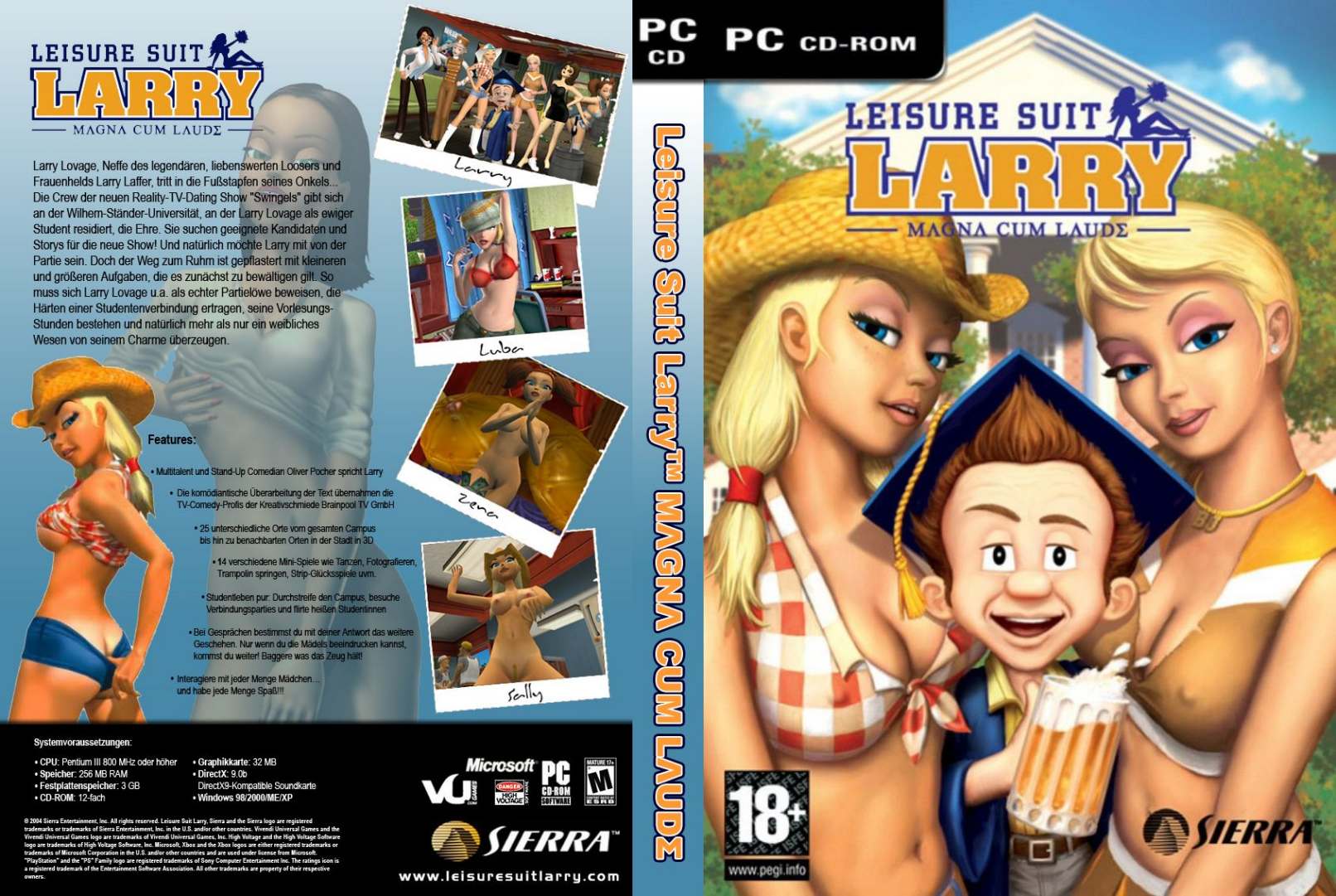 Leisure Suit Larry 8: Magna Cum Laude - DVD obal