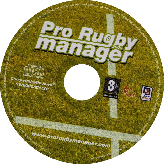 Pro Rugby Manager 2004 - CD obal