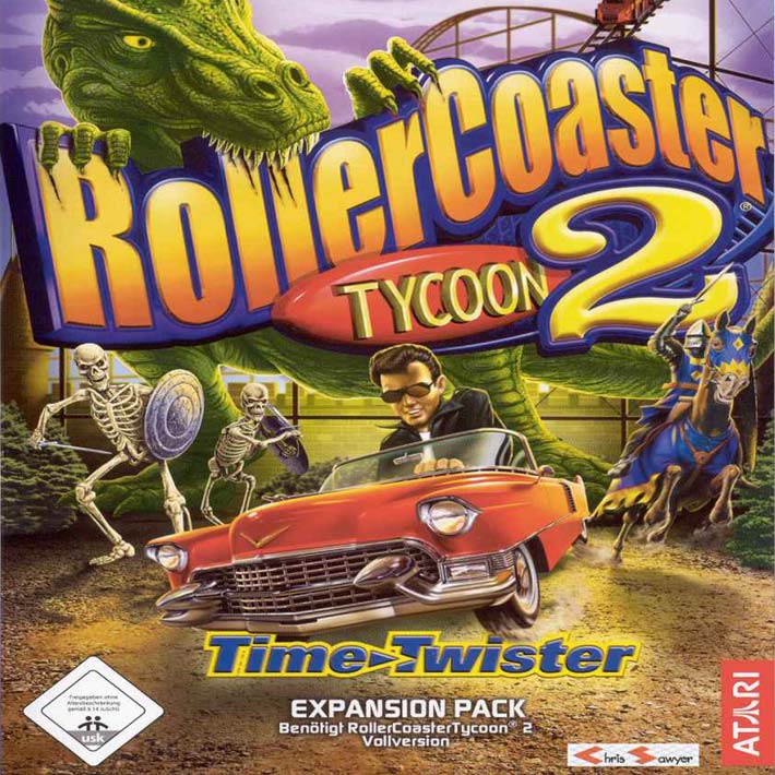 RollerCoaster Tycoon 2: Time Twister - pedn CD obal