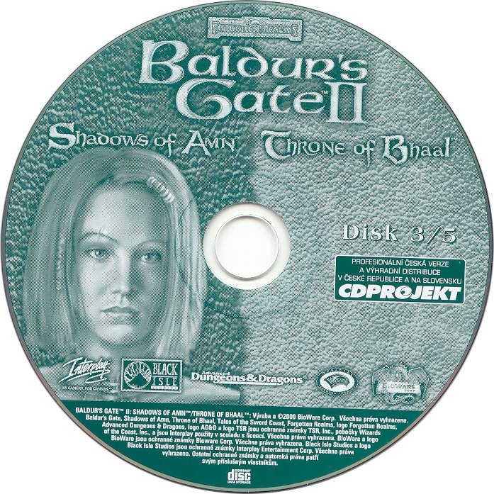 Baldur's Gate 2: Platinum Edition - CD obal 3