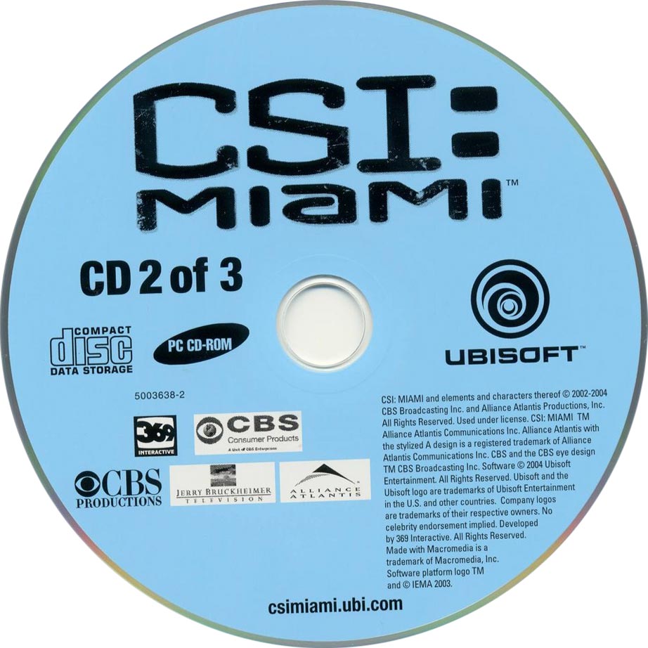CSI: Miami - CD obal 2