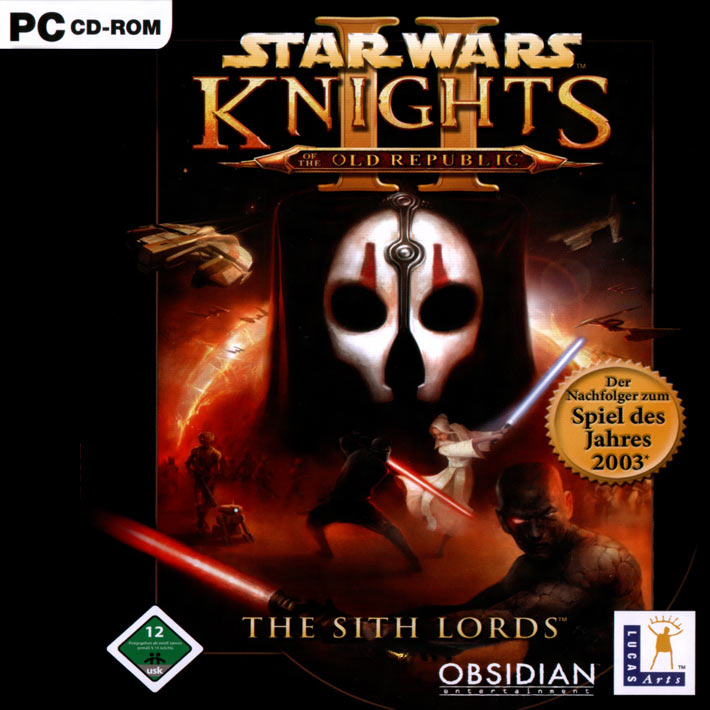 Star Wars: Knights of the Old Republic 2: The Sith Lords - pedn CD obal