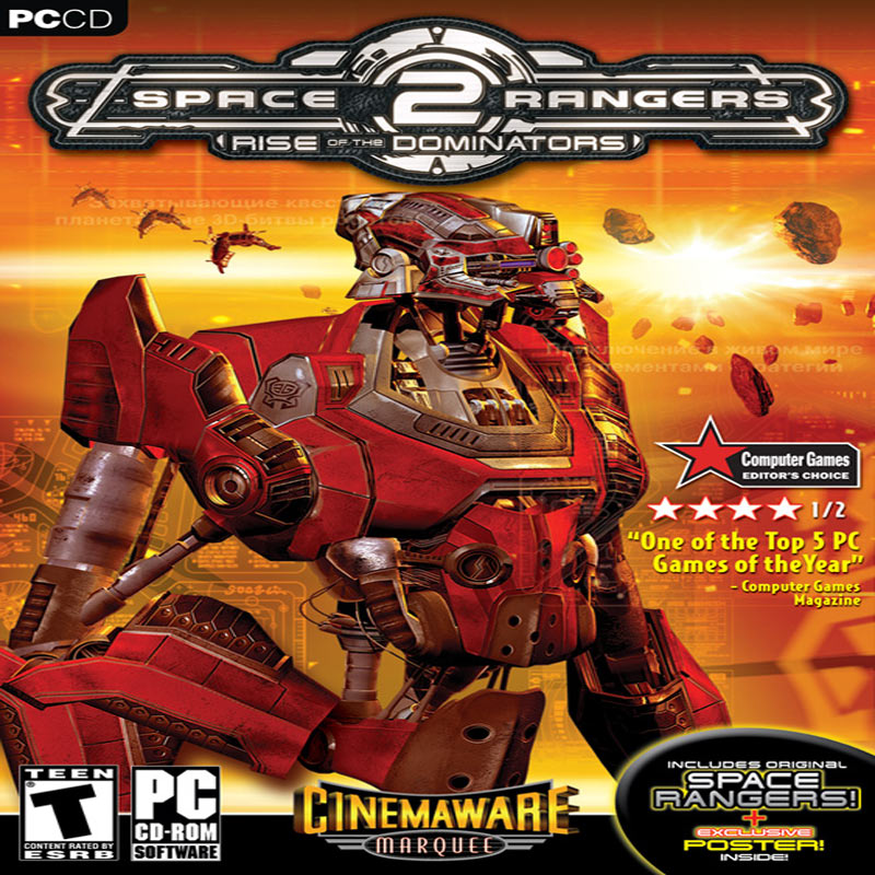 Space Rangers 2: Rise Of The Dominators - pedn CD obal