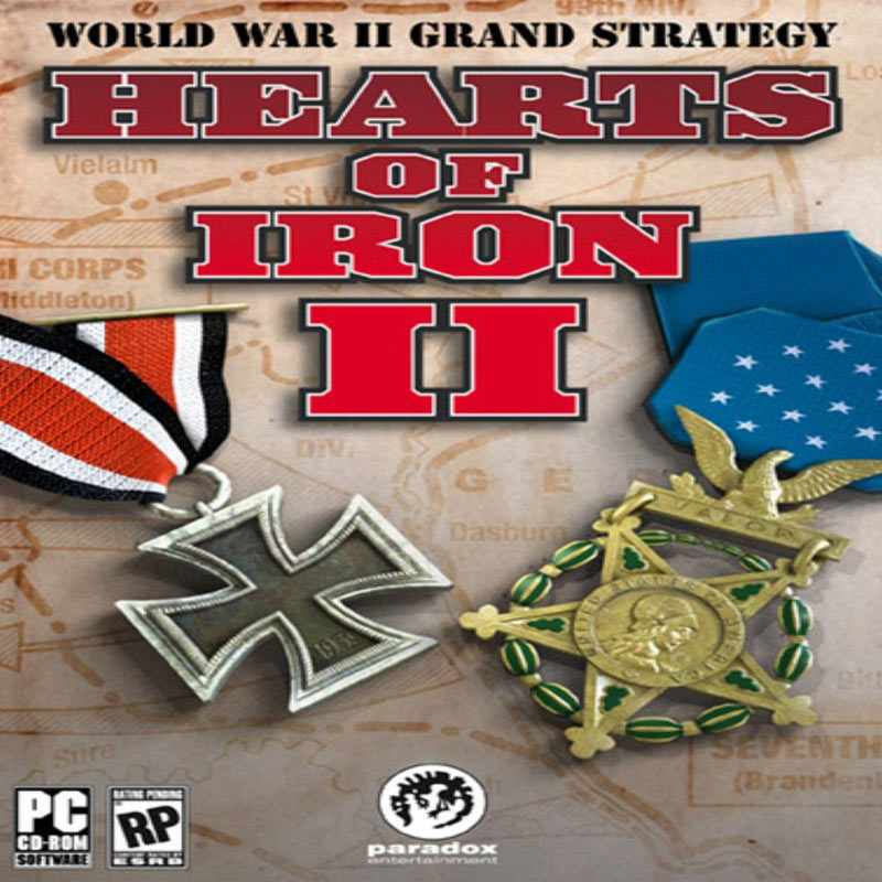 Hearts of Iron 2 - pedn CD obal