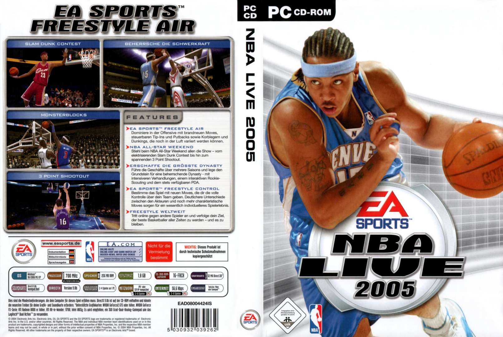 NBA Live 2005 - DVD obal