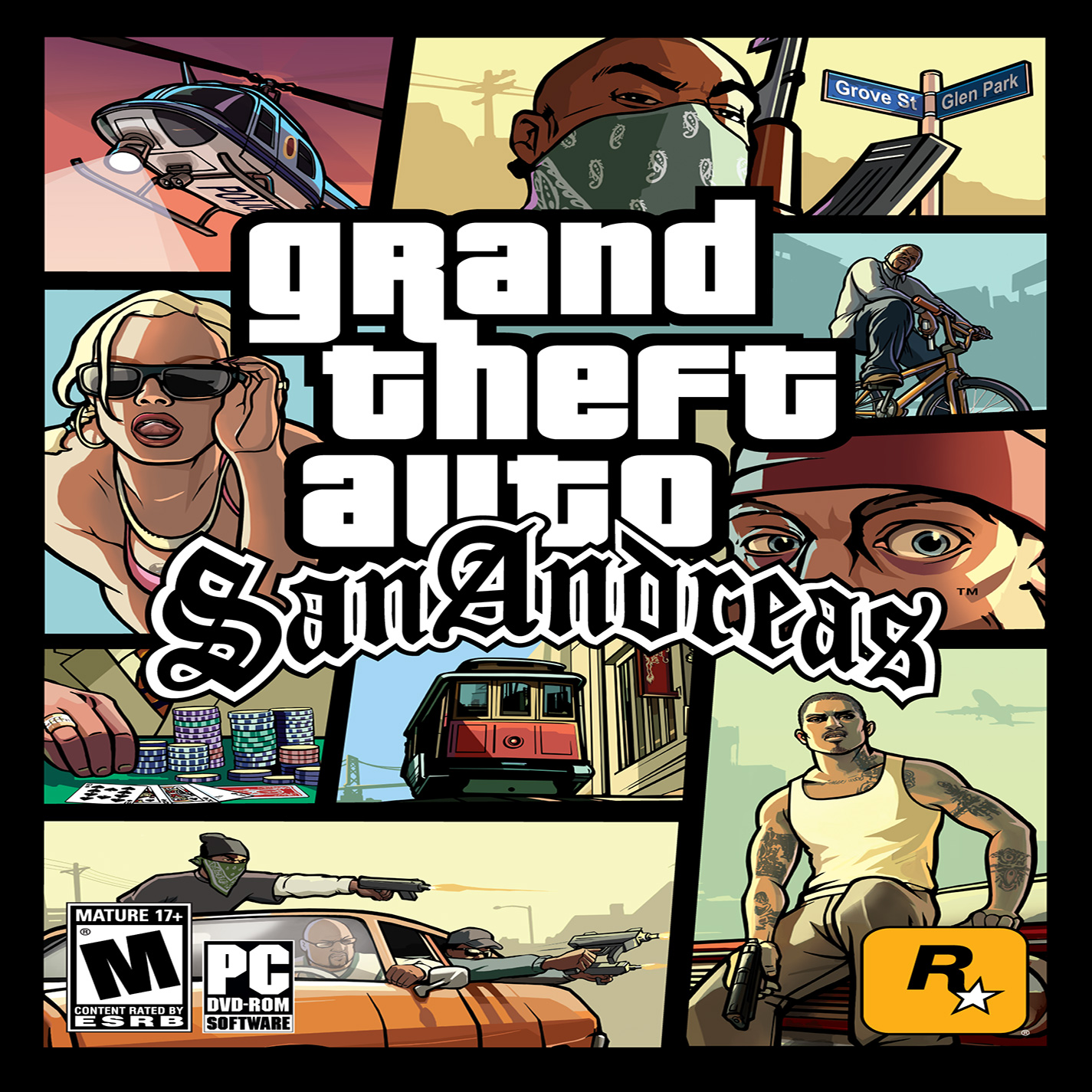 Grand Theft Auto: San Andreas - pedn CD obal 2