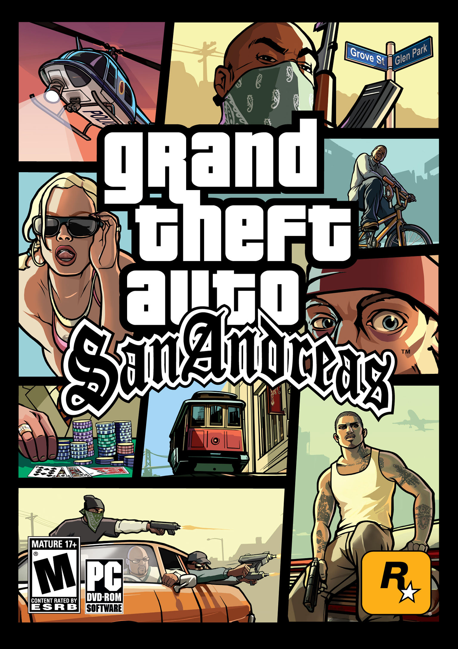 Grand Theft Auto: San Andreas - pedn DVD obal