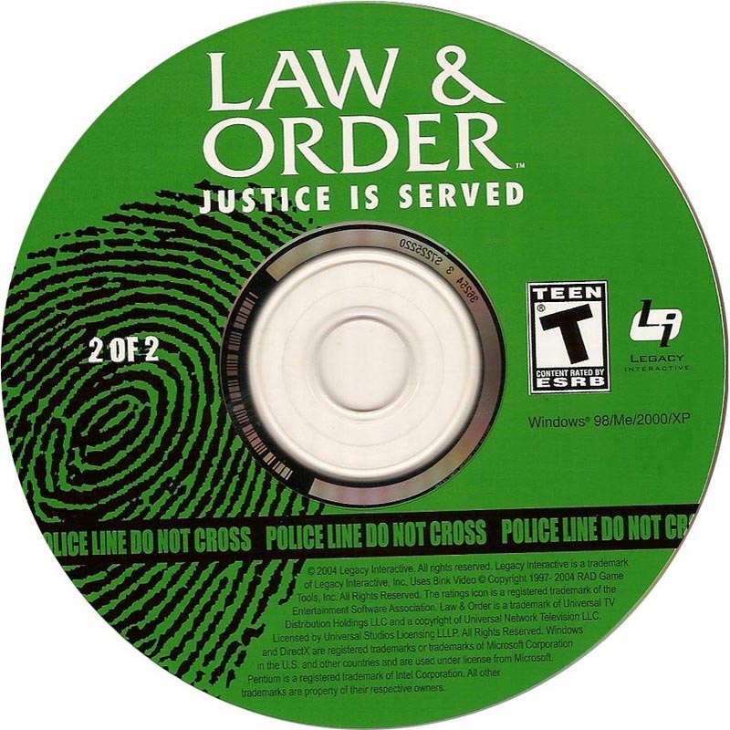 Law and Order 3: Justice is Served - CD obal 2