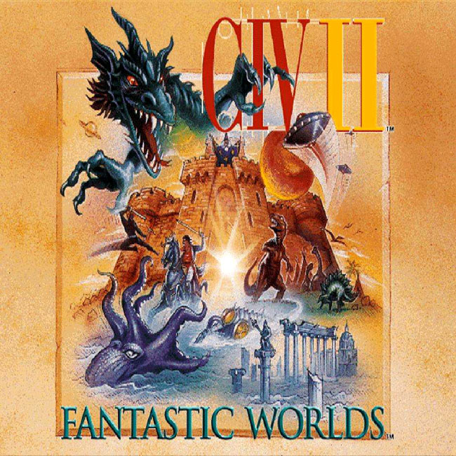 Civilization 2: Fantastic Worlds - pedn CD obal