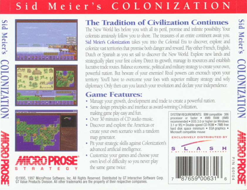 Colonization - zadn CD obal