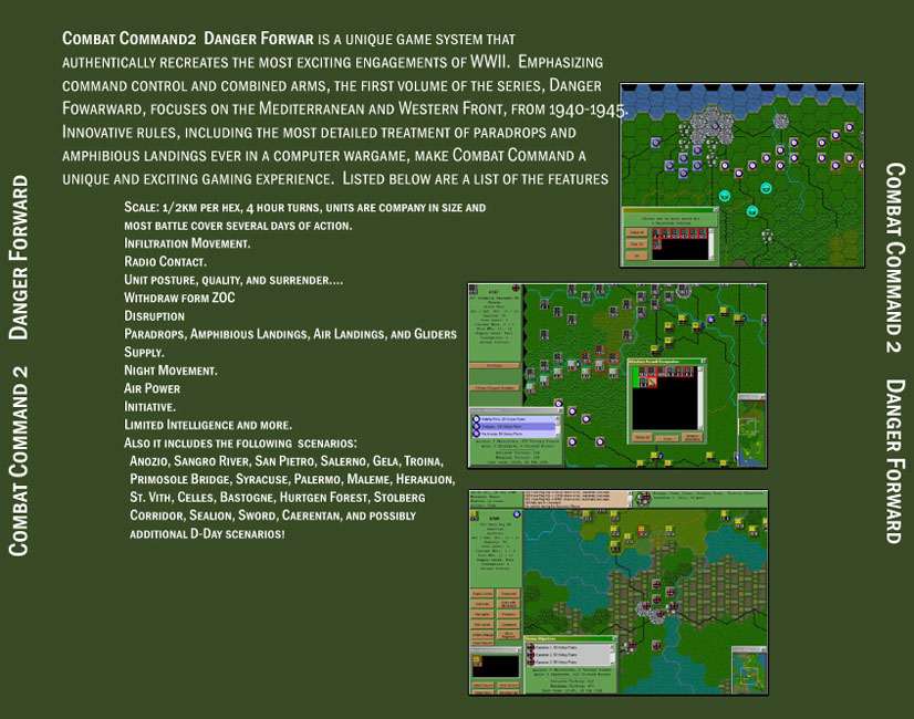 Combat Command 2: Danger Forward! - zadn CD obal