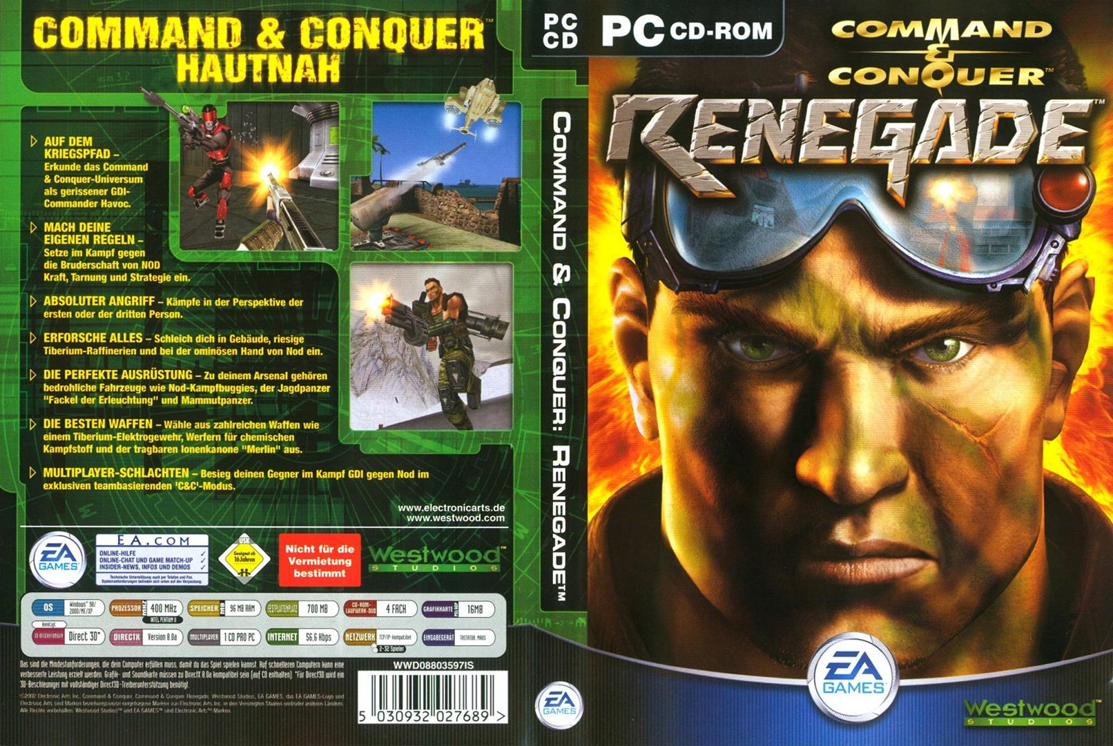 Command & Conquer: Renegade - DVD obal
