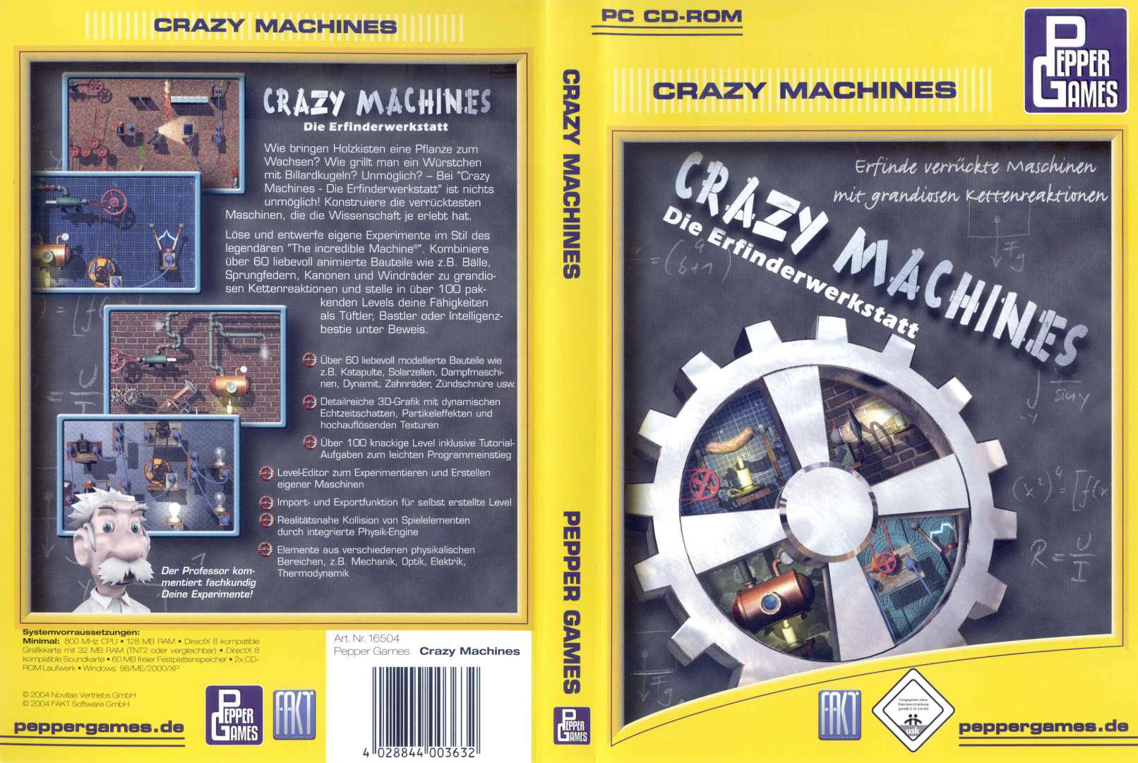Crazy Machines: Die Erfinderwerkstatt - DVD obal