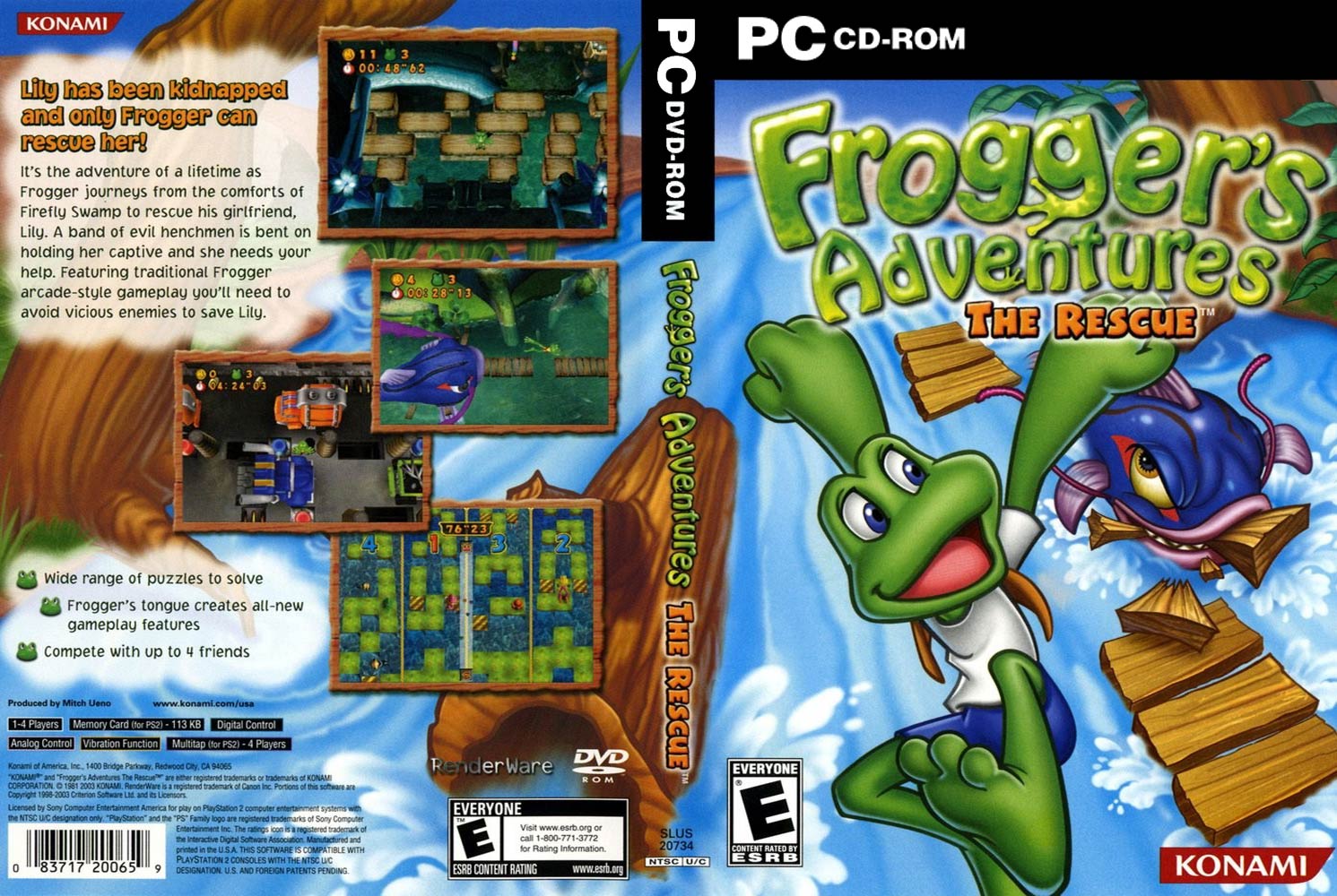 Frogger's Adventures: The Rescue - DVD obal