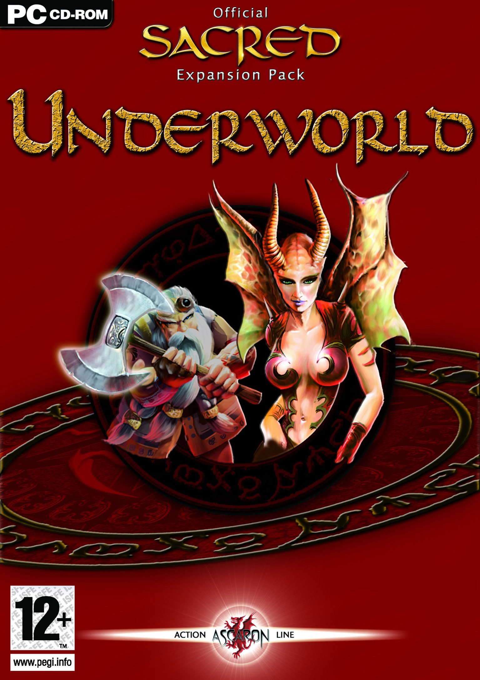 Sacred: Underworld - pedn DVD obal