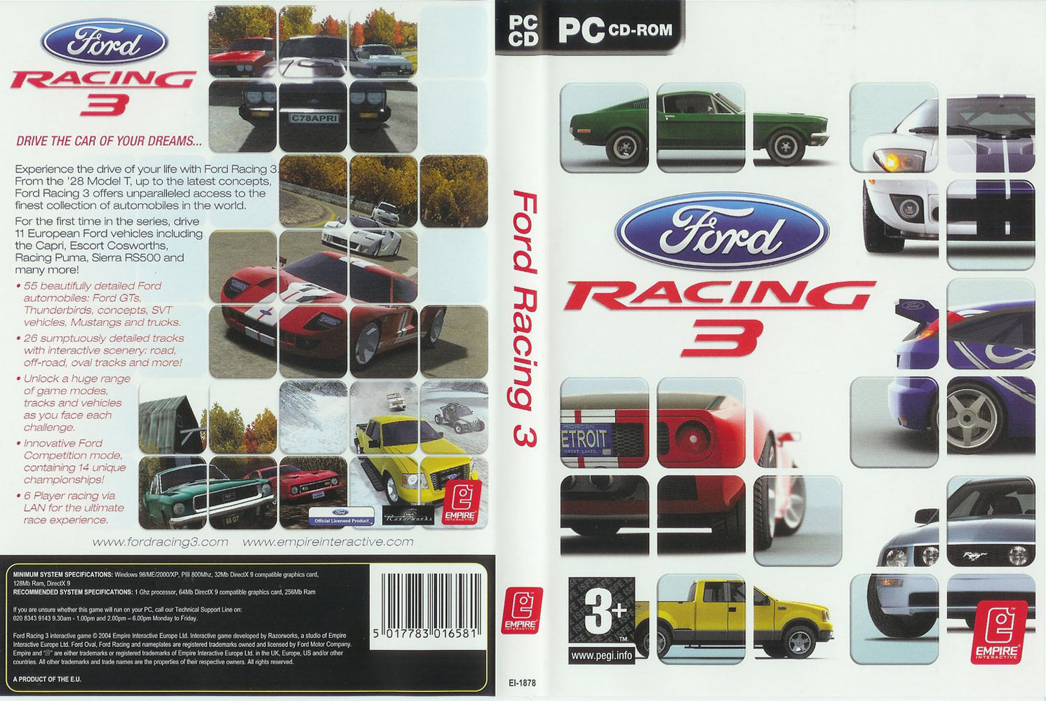 Ford Racing 3 - DVD obal