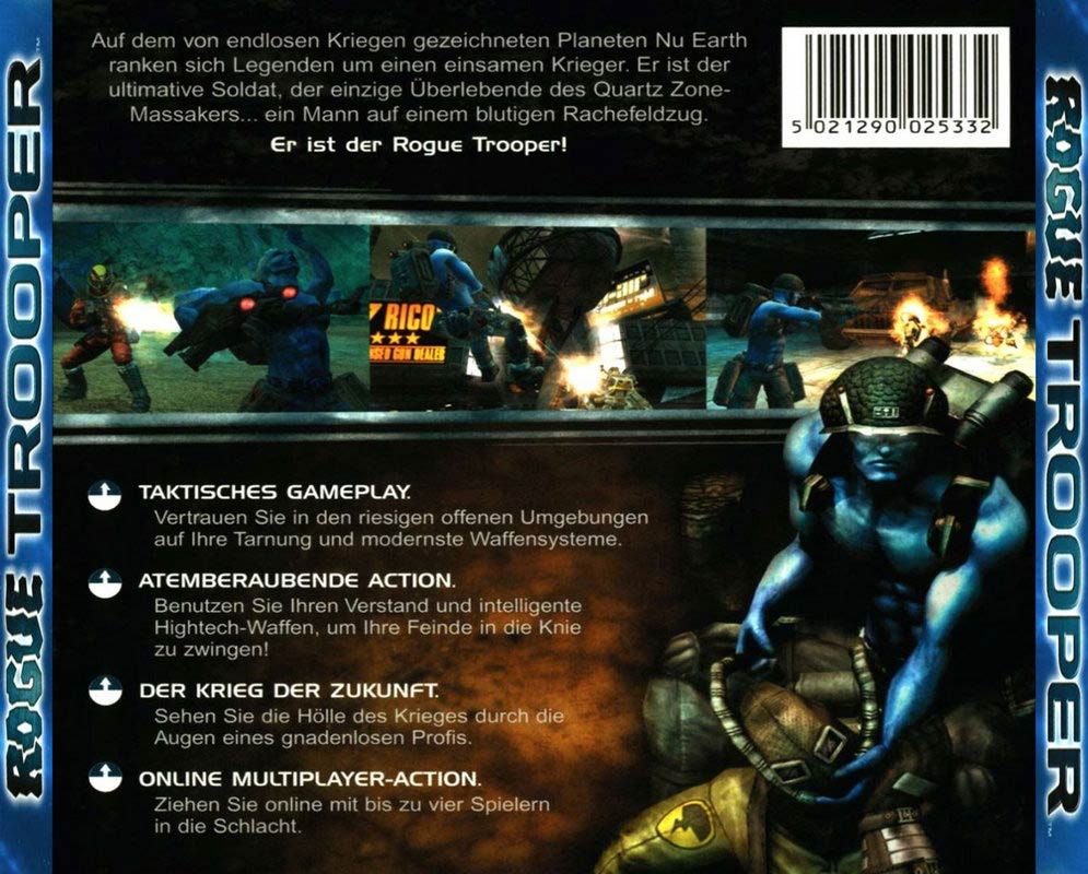 Rogue Trooper - zadn CD obal