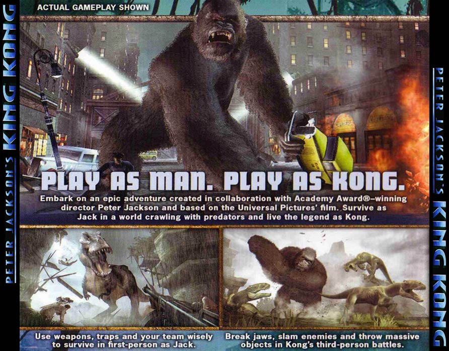 Peter Jackson's King Kong - zadn CD obal