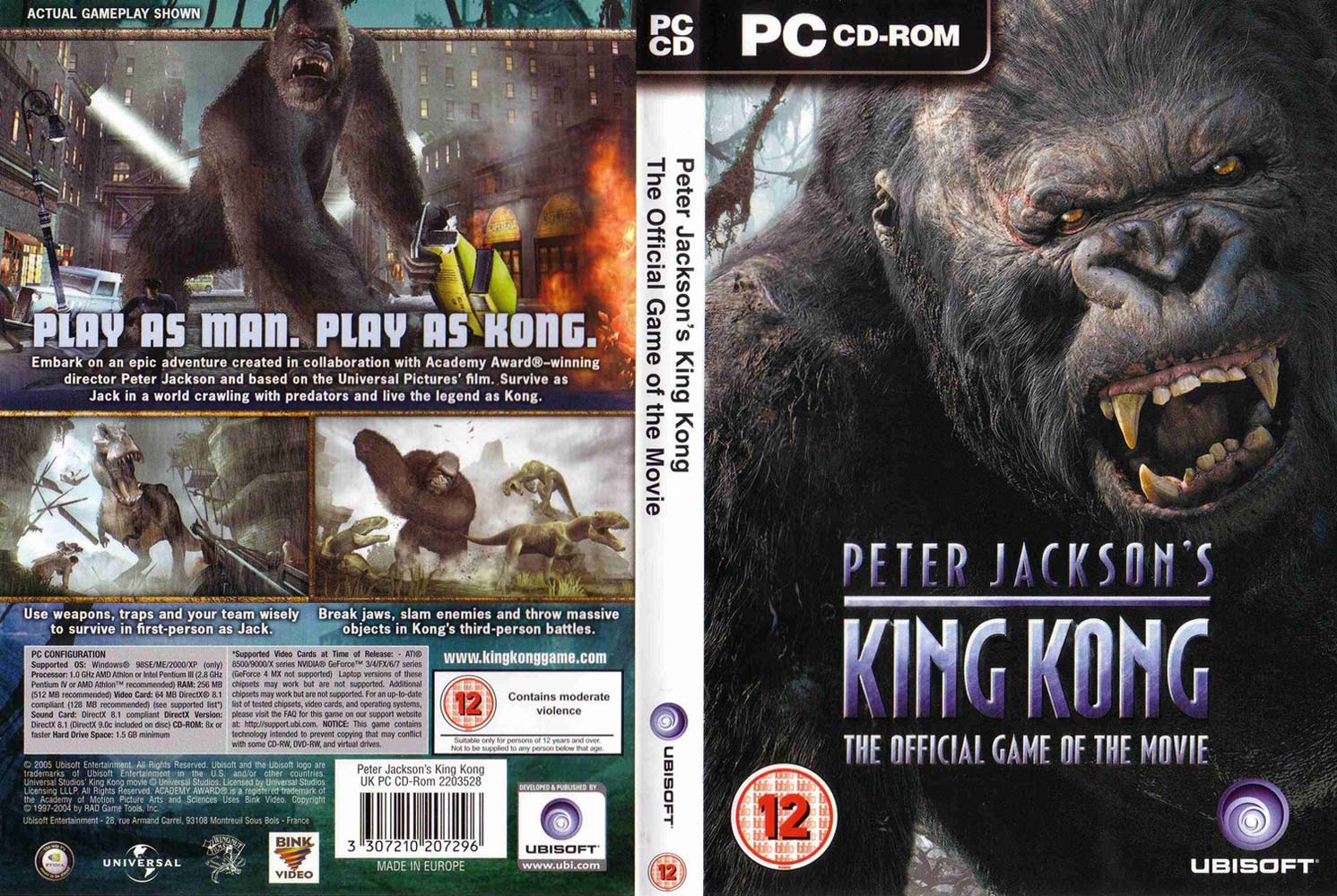 Peter Jackson's King Kong - DVD obal