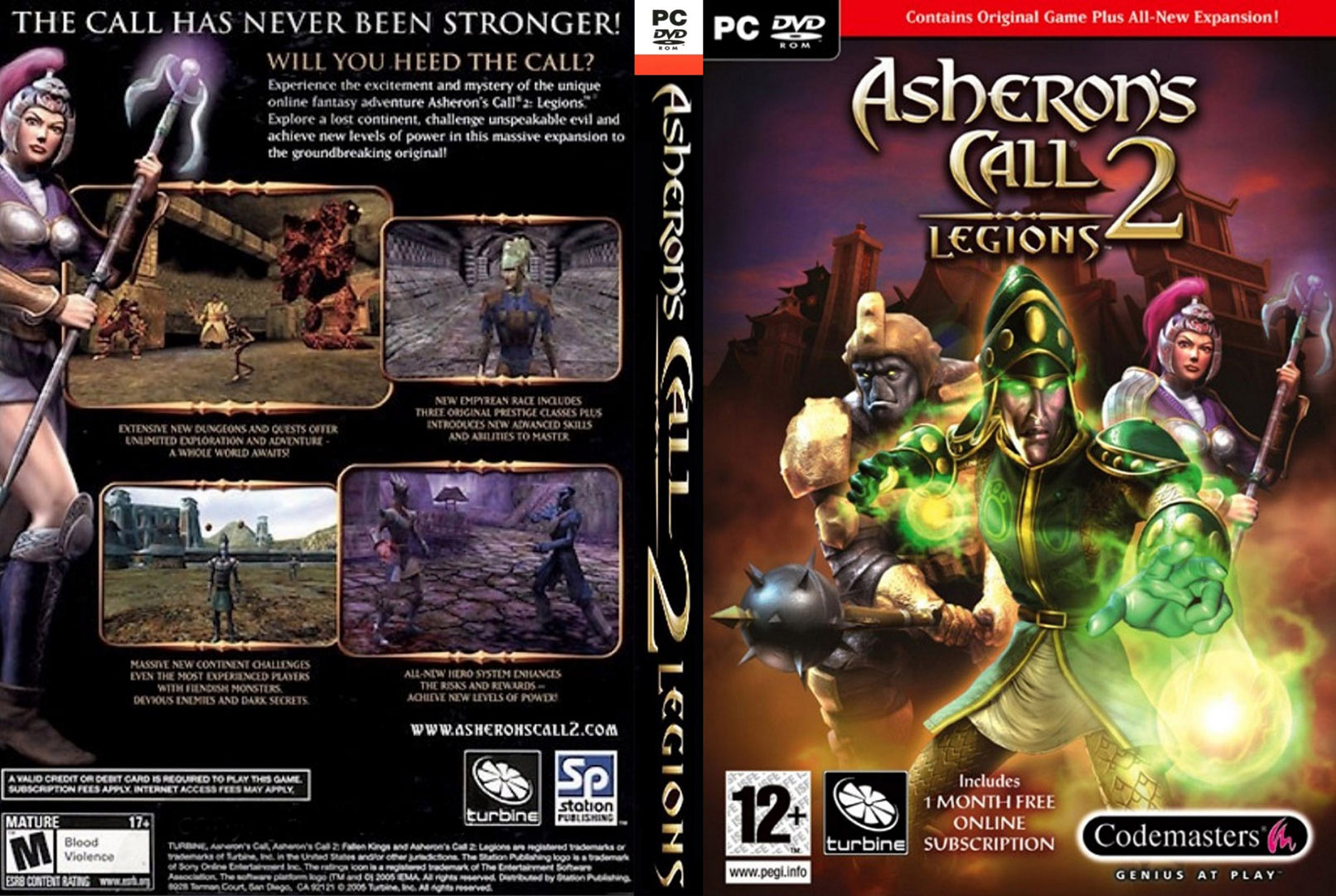 Asheron's Call 2: Legions - DVD obal