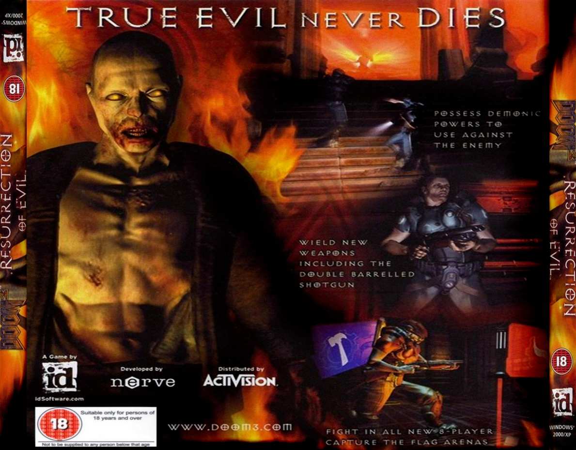 Doom 3: Resurrection of Evil - zadn CD obal