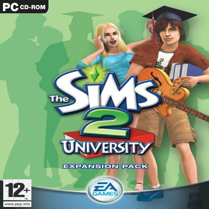 The Sims 2: University - pedn CD obal