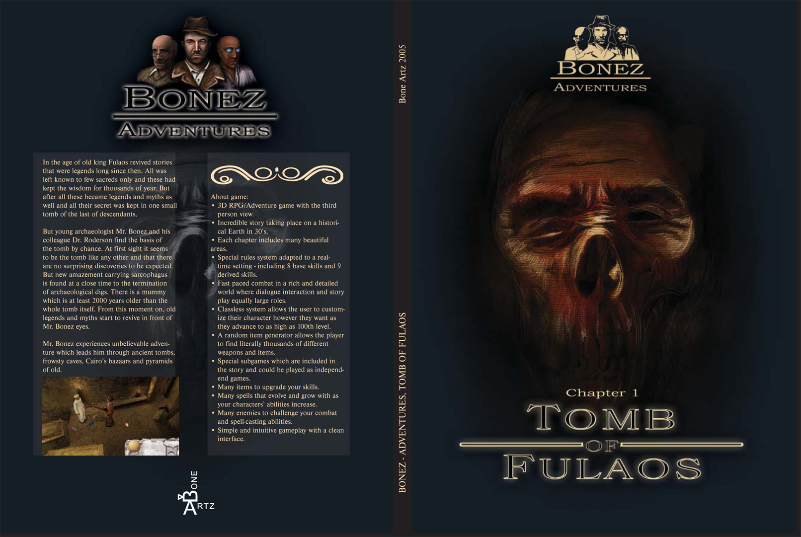 Bonez Adventures: Tomb of Fulaos - DVD obal
