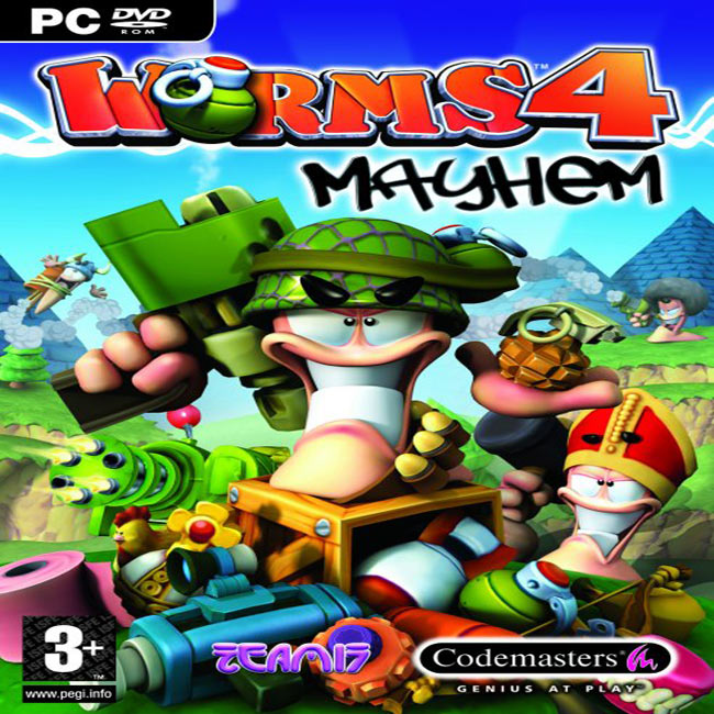 Worms 4: Mayhem - pedn CD obal