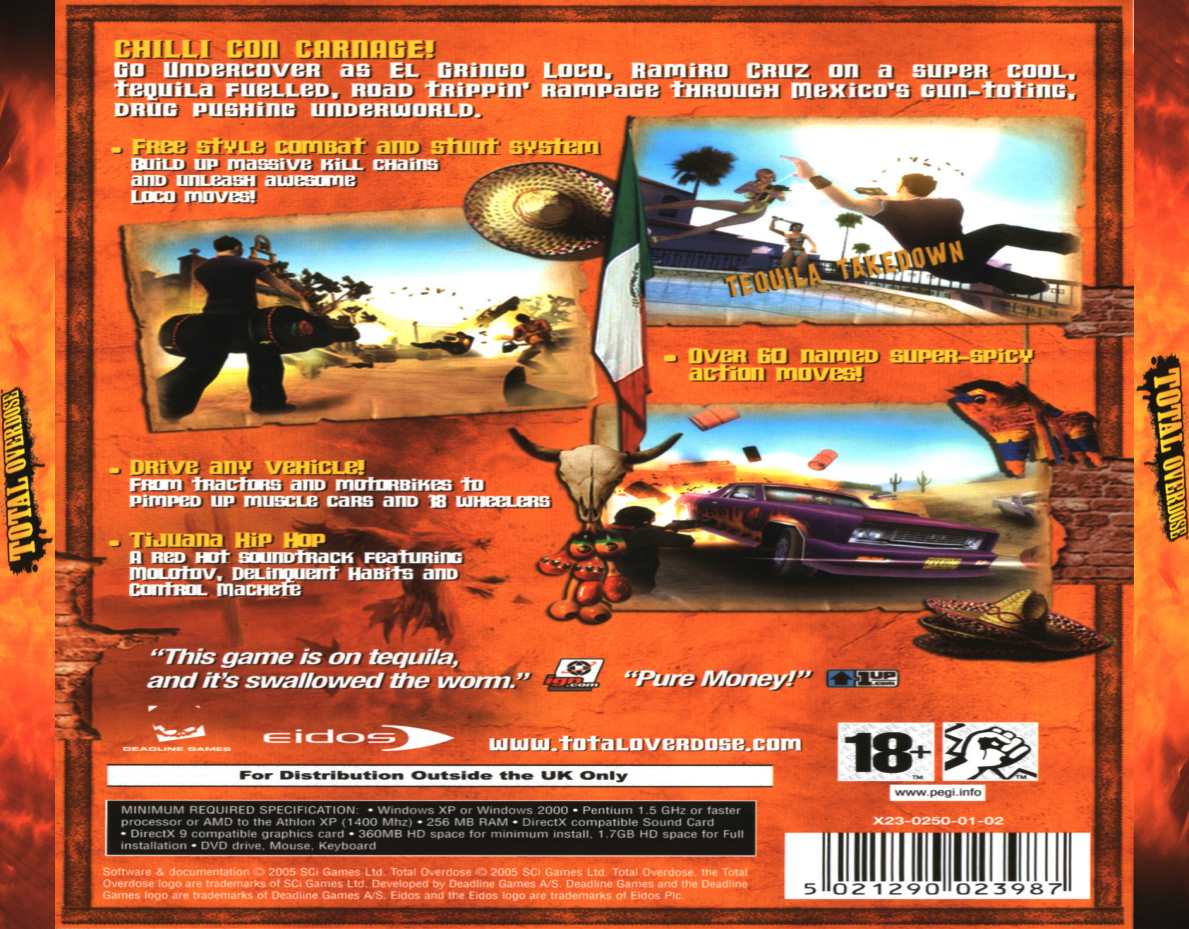 Total Overdose: A Gunslinger's Tale in Mexico - zadn CD obal